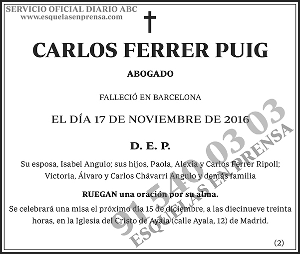 Carlos Ferrer Puig